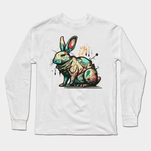 Graffiti Style Rabbit Long Sleeve T-Shirt